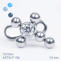 Накрутка Хрустальный Крест 1.6 мм